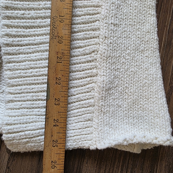 Tommy Bahama Womens XS Chunky Sweater Vest Ivory Coastal Grandma Boho Resort - Picture 9 of 9